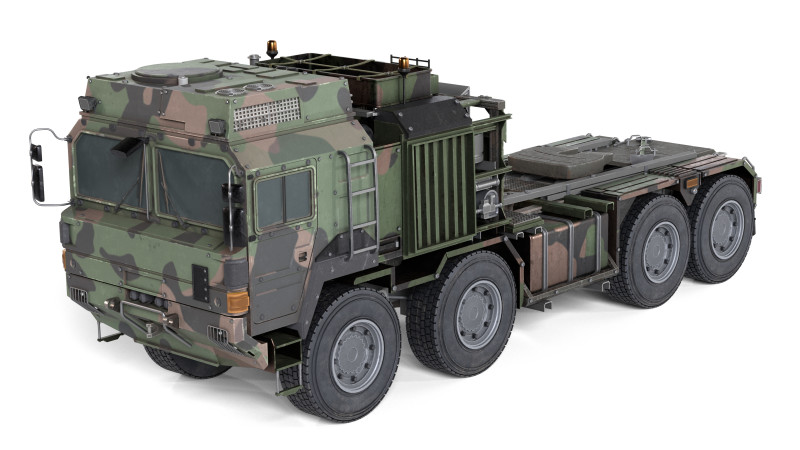 Rheinmetall HX81 Military Truck Model 3D .c4d .max .obj .3ds .fbx .stl .blend