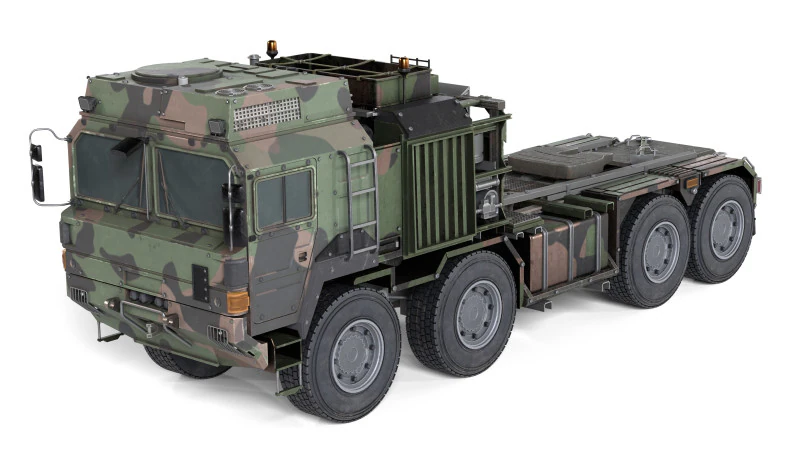 Rheinmetall HX81 Military Truck 3D Model .c4d .max .obj .3ds .fbx .stl .blend