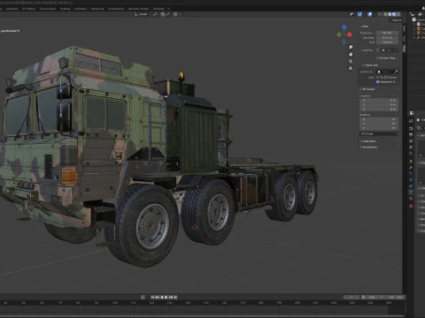 Rheinmetall HX81 Military Truck 3D Model
