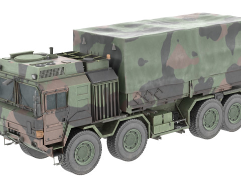 Rheinmetall MAN Military Truck UTF WLS Model 3D