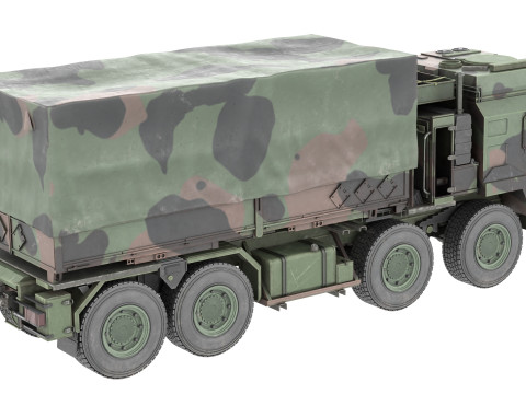 Rheinmetall MAN Military Truck UTF WLS Model 3D
