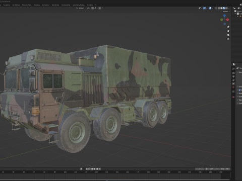 Rheinmetall MAN Military Truck UTF WLS Model 3D