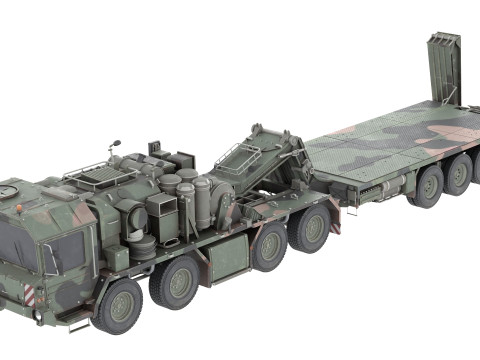 SLT 50 Elefant Tank Transporter 3D Model