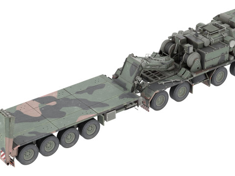 SLT 50 Elefant Tank Transporter Modelo 3D
