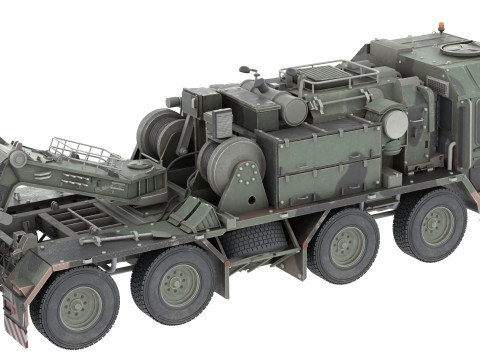 SLT 50 Elefant Tank Transporter Modelo 3D