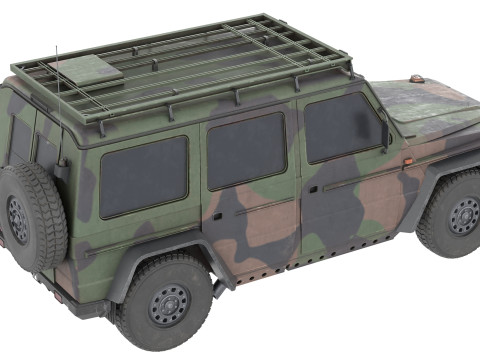 Wolf SSA Armored Vehicle 3D Model