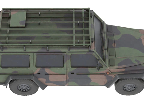 Wolf SSA Armored Vehicle 3D Model