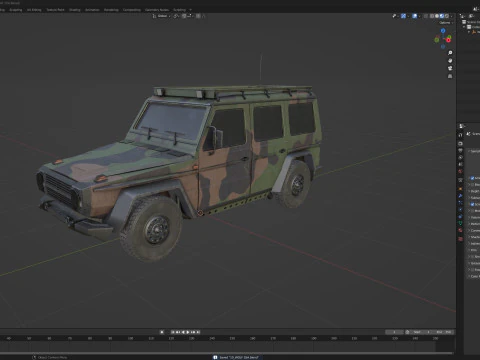 Wolf SSA Armored Vehicle 3D Model