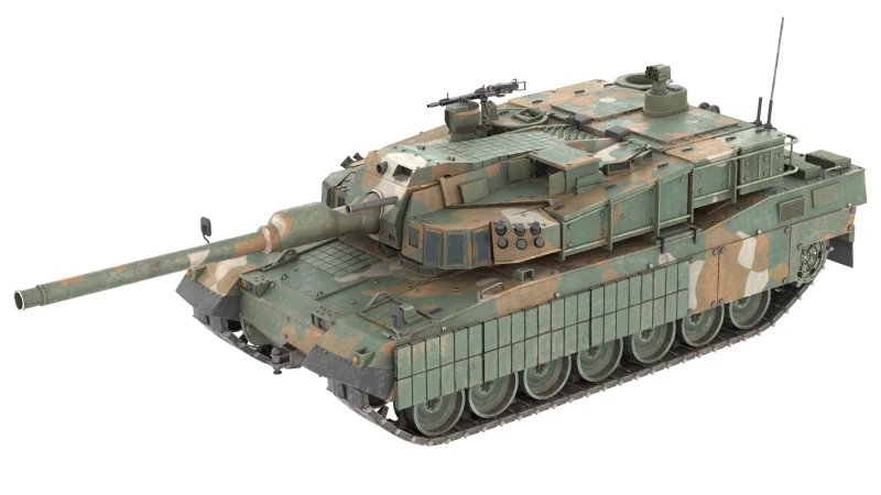 Tanque Pantera Negra K2 Modelo 3D .c4d .max .obj .3ds .fbx .stl .blend 