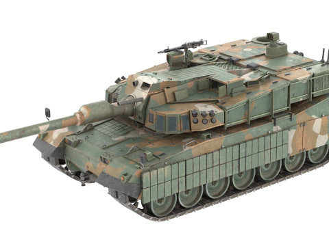 K2 Black Panther Tank 3D-Modell