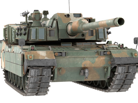 K2 Black Panther Tank Modelo 3D
