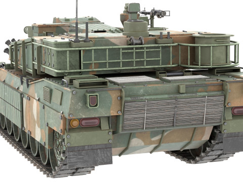 K2 Black Panther Tank Modelo 3D