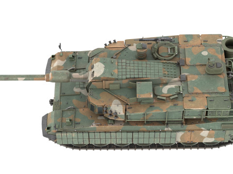 K2 Black Panther Tank Modelo 3D