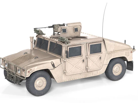 허머 H1 HMMWV 탱크 3D 모델