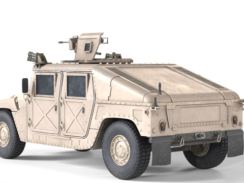 Hummer H1 HMMWV Tank Modelo 3D