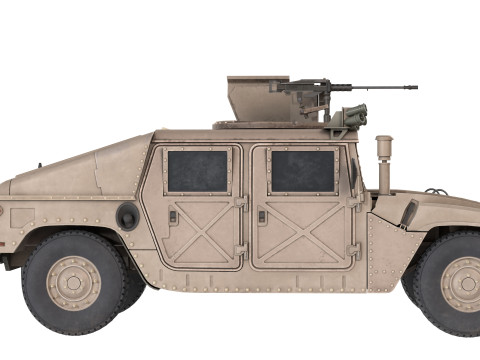 Hummer H1 HMMWV Tank Modelo 3D
