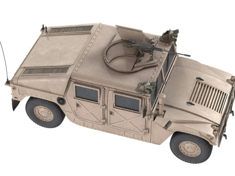 Hummer H1 HMMWV Tank Modelo 3D
