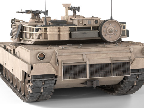 M1A1 Abrams MBT tank 3D Модель