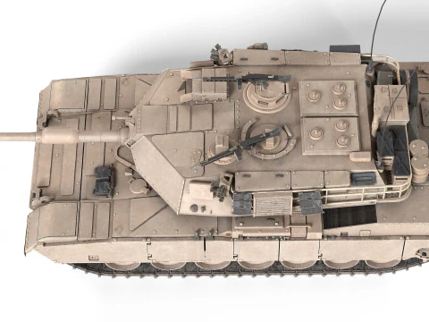 M1A1 Abrams MBT tank 3D Model