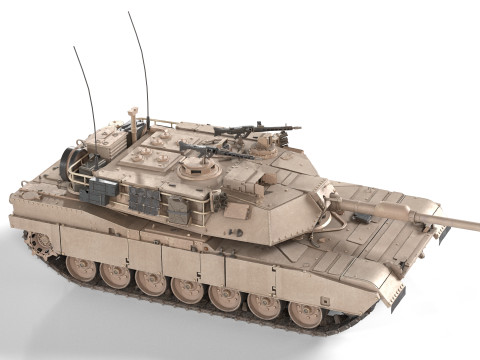 M1A1 Abrams MBT tank 3D Модель