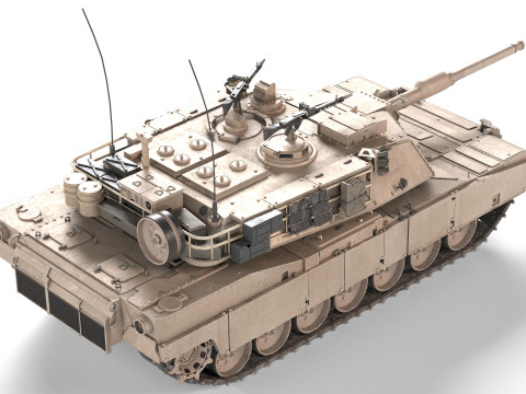 M1A1 Abrams MBT tank 3D Модель