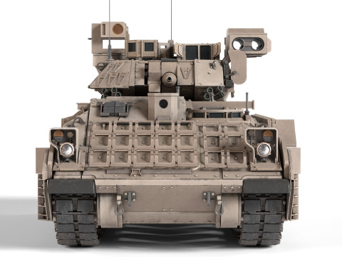 M2A3 Bradley tank 3D Model