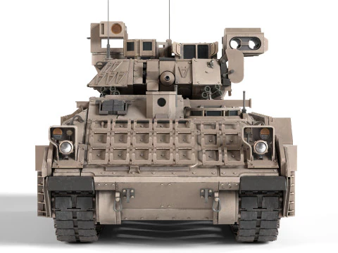 M2A3 Bradley tank 3D Model