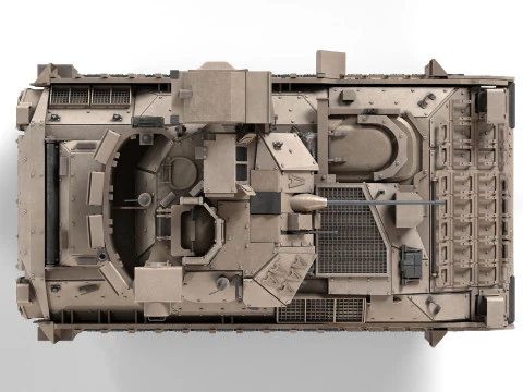 M2A3 Bradley tank 3D Model