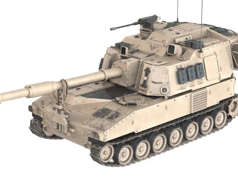Carro armato Paladino M109A6 Modello 3D