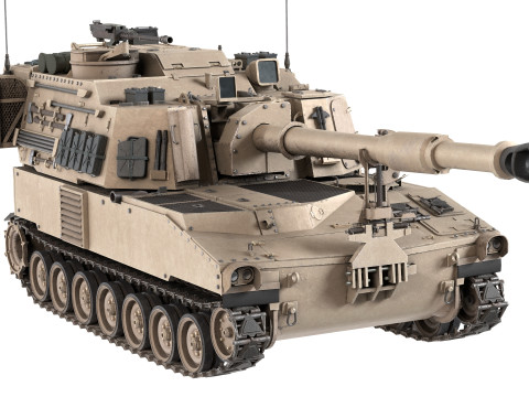M109A6 Paladin tank 3D-Modell