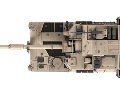 M109A6 Paladin tank 3D Model