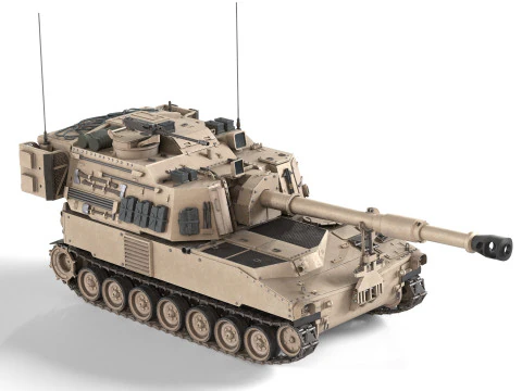 M109A6 Paladin tank 3D Model