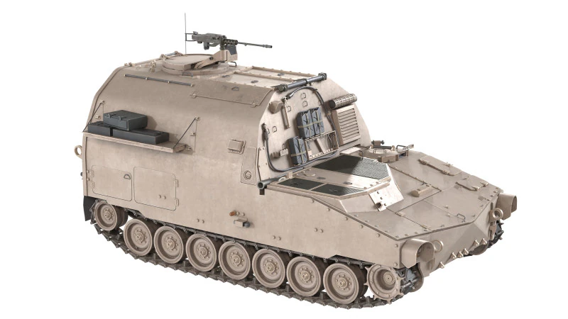 M992 Field tank 3D Model .c4d .max .obj .3ds .fbx .stl .blend 
