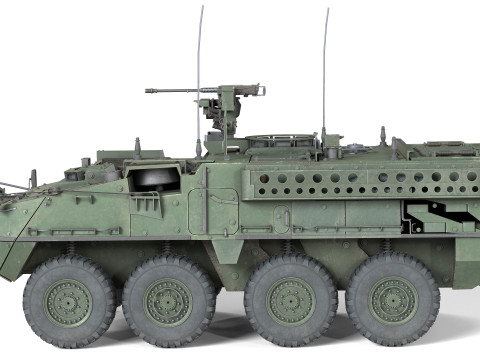 M1130 Stryker CV tank 3D Model
