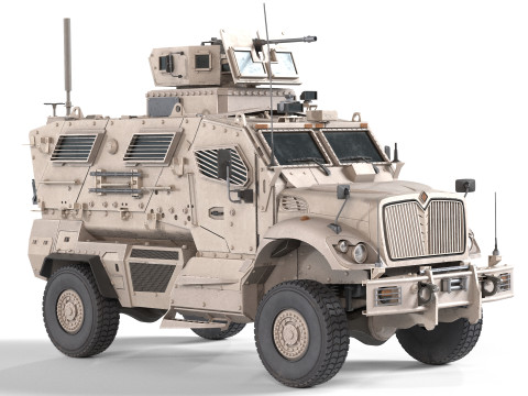 MRAP International MaxxPro Vehicle 3D मॉडल
