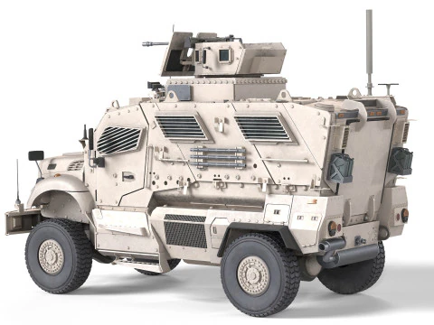 MRAP International MaxxPro Vehicle 3D Model