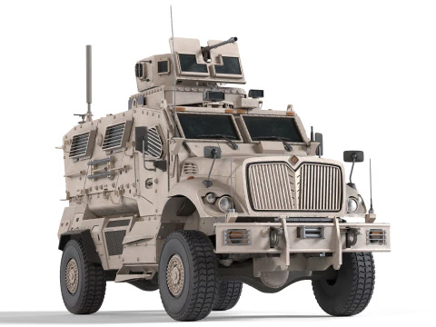 MRAP International MaxxPro Vehicle 3D Model