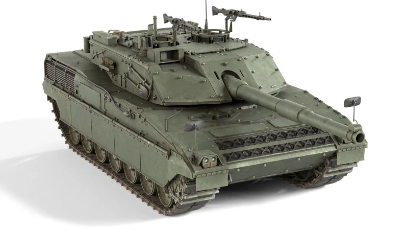 Ariete MBT tank 3D Model .c4d .max .obj .3ds .fbx .stl .blend 