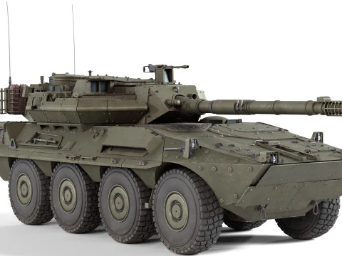 B1 Centauro-tank 3D Model