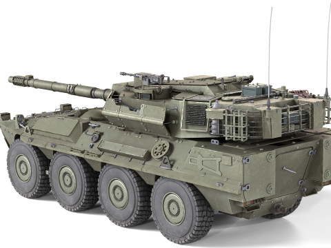 B1 Centauro tank Modelo 3D
