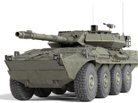 B1 Centauro tank Modelo 3D