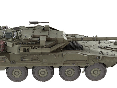 B1 Centauro tank Modelo 3D