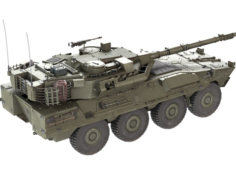 B1 Centauro tank Modelo 3D