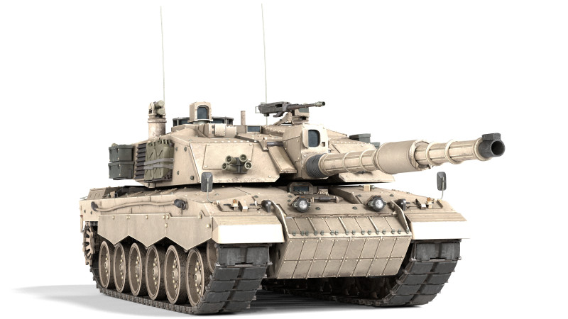 FV4034 Challenger 2 UK Modello 3D .c4d .max .obj .3ds .fbx .stl .blend