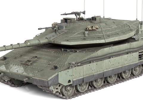Merkava Mk4 tank 3D Model