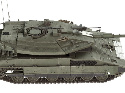 Merkava Mk4 tank 3D Model