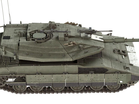 Merkava Mk4 tank 3D Model