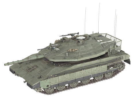 Merkava Mk4 tank 3D Model