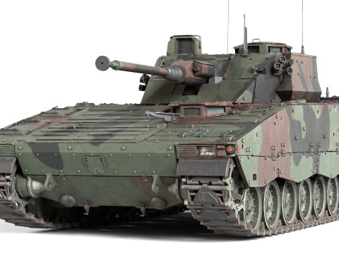 Stridsfordon Combat Vehicle 90 Modelo 3D