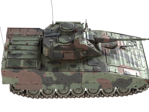 Stridsfordon Combat Vehicle 90 Modelo 3D